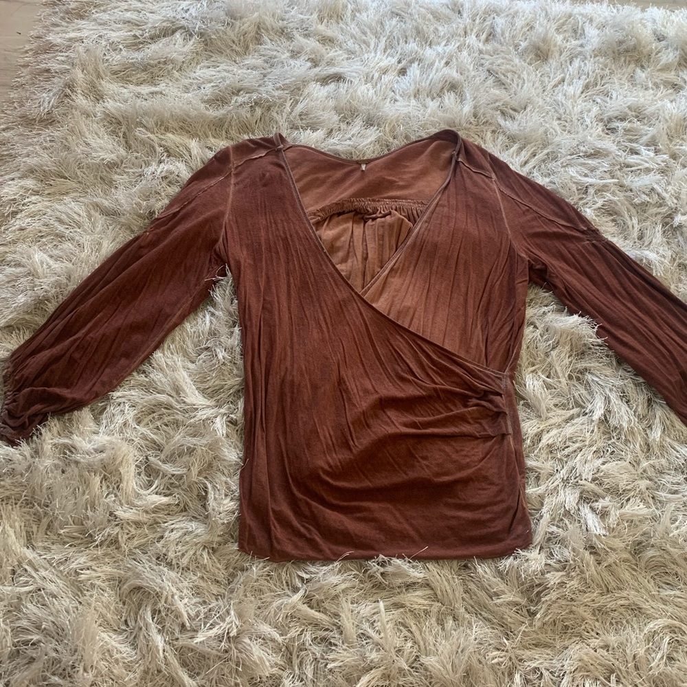 Free people wrap shirt